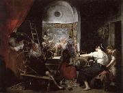 Diego Velazquez The Spinners or The Fable of Arachne oil painting picture wholesale
